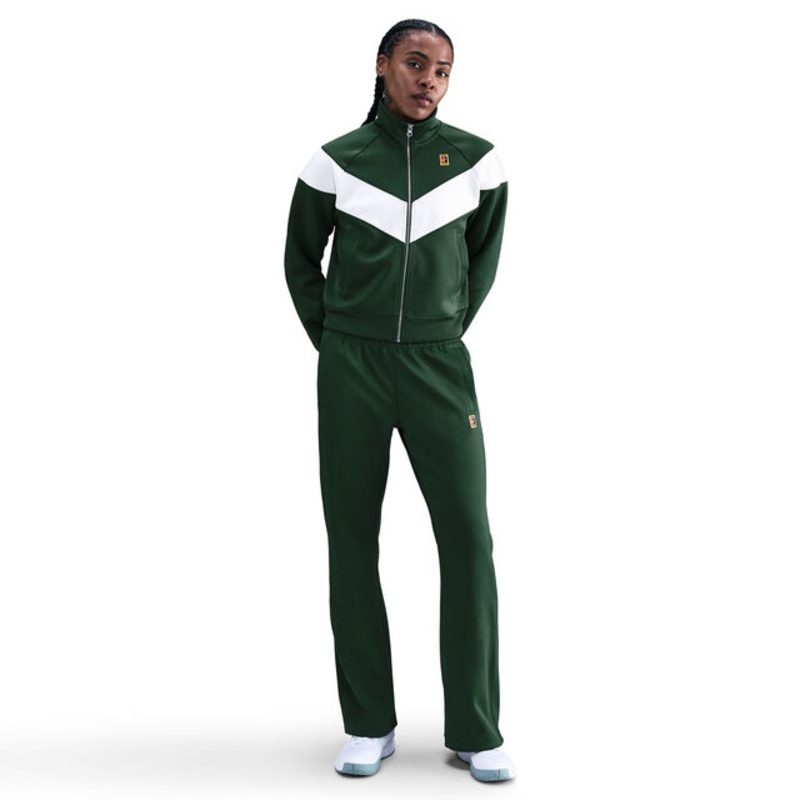Court Poly Knit Heritage Training Pants Women – Dark Green