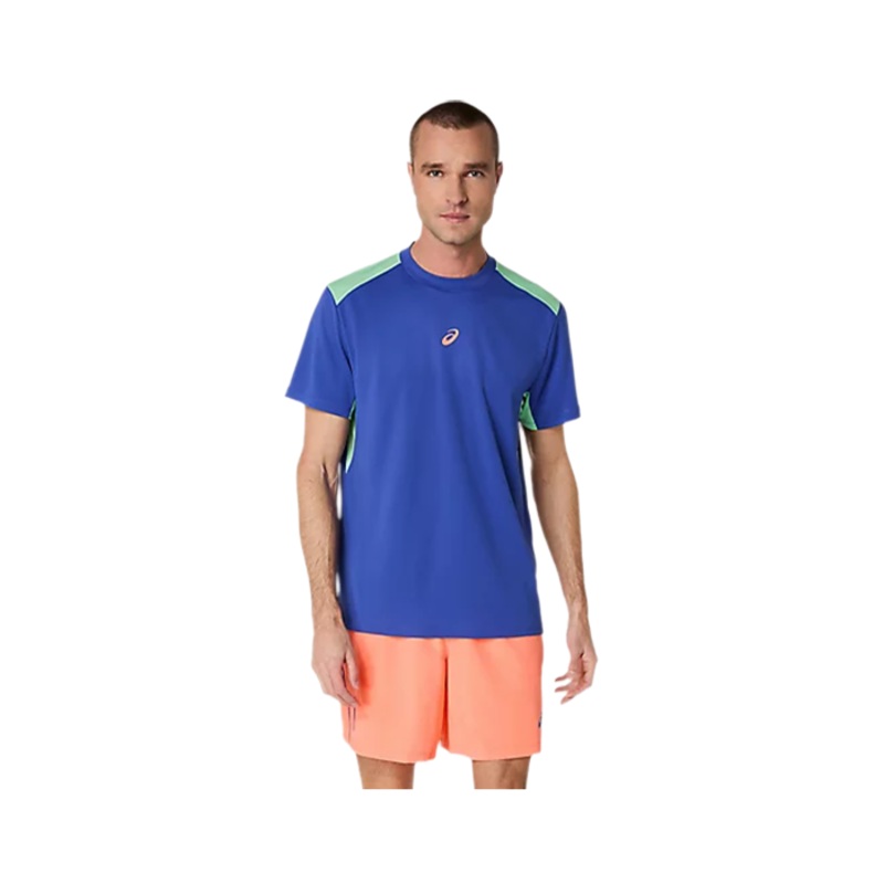 Camiseta Asics Padel Court SS Dark Cobalt/Menthol 2025
