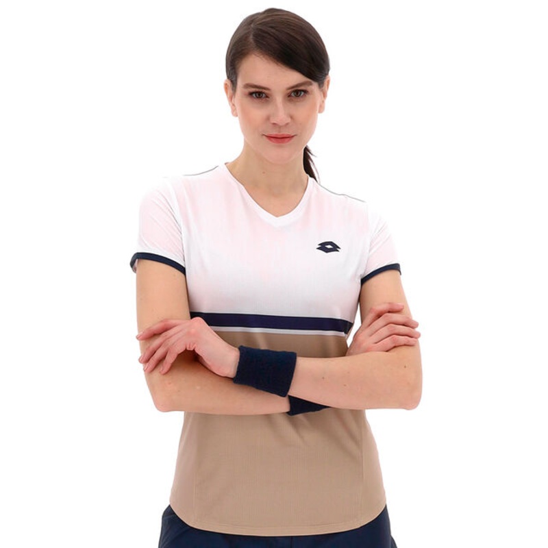 Tech V T-Shirt Women – Beige