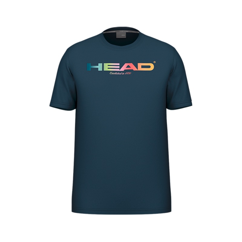 Camiseta Head Rainbow Azul Marino 2025