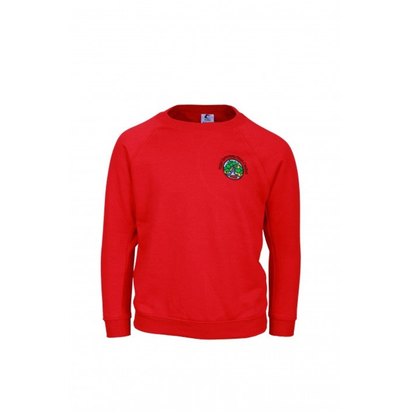 Ysgol Glan Ceubal Sweatshirt|2/3|3/4|5/6|7/8|JS 9/10|JM 11/12|JL 13|JXL|S|M|RED