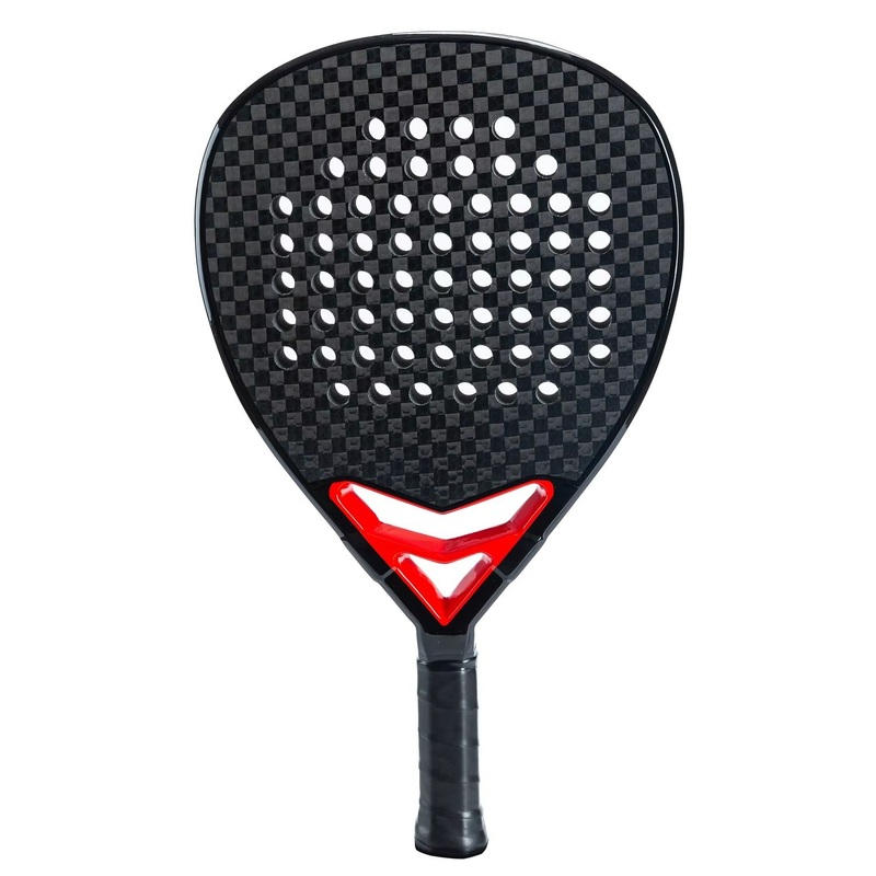 Best Selling Full Carbon Fiber and Fiberglass Paddle Racket Professional Soft Feel Badminton Shuttlecock Beach Paddle Racket Power Tip Beach Tennis Racket