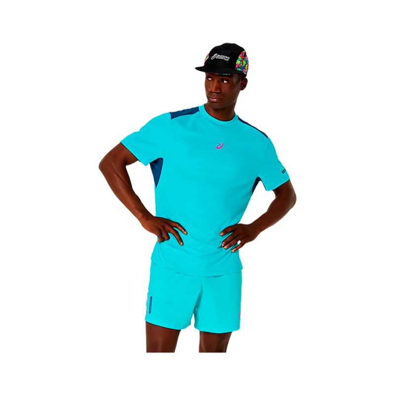 Camiseta Asics Padel Court SS Energy Aqua 2025