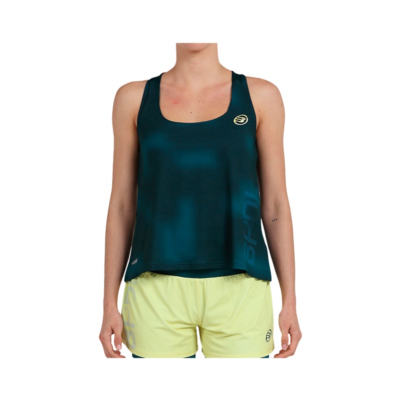 Camiseta Bullpadel Oidio Mujer Verde Pato