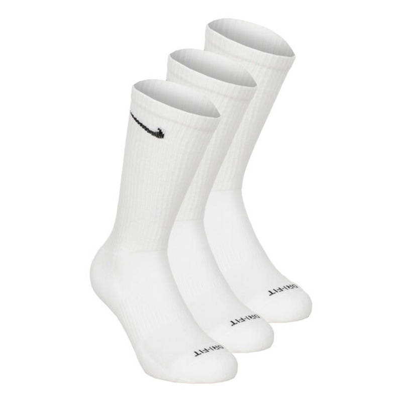 Everyday Plus Cushioned Crew Sports Socks 3 Pack – White, Black