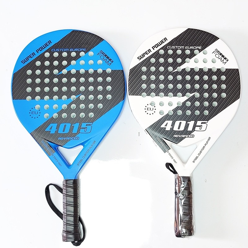 Anxspin Sport Professional Manufacturer High Quality Custom Logo Carbon Fiber Badminton Shuttlecock Beach Tennis Ball Paddle Racket with Sand Grit