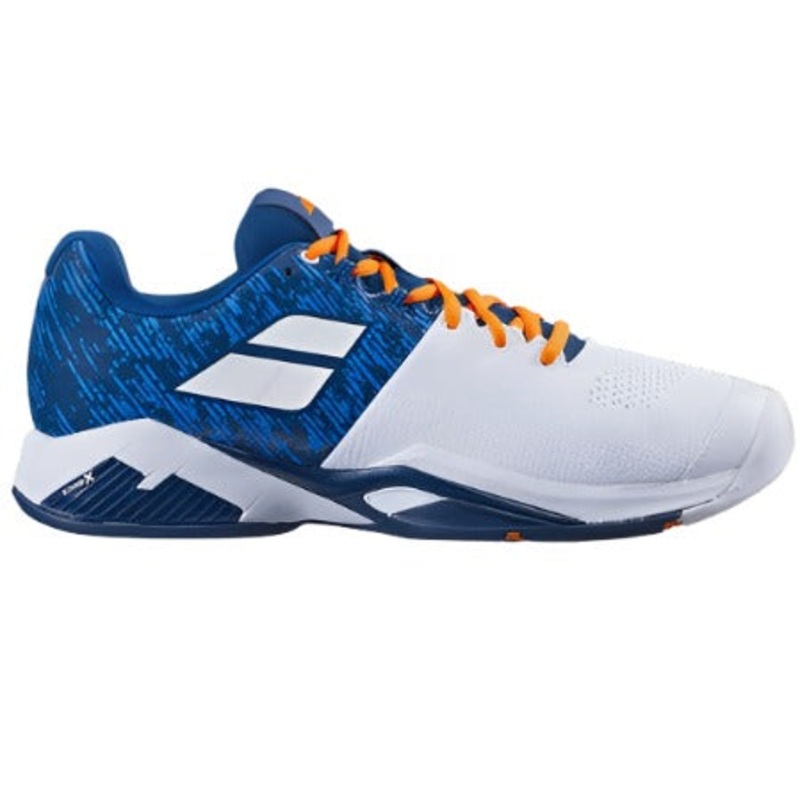 Babolat Men’s Propulse Blast All Court Tennis Shoes – White/Dark Blue