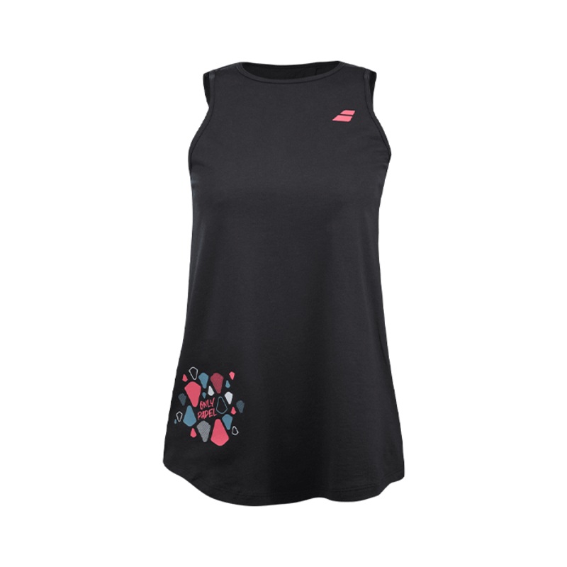 Camiseta Babolat Padel Tank Women Negro