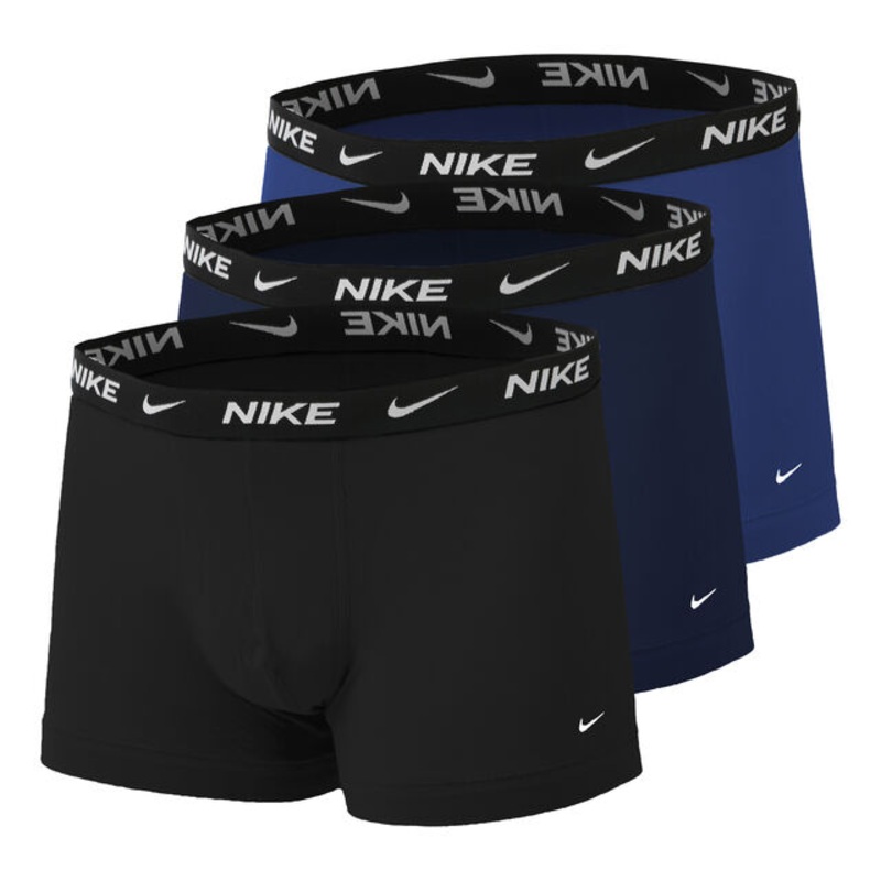 Everyday Cotton Strech Trunk Boxer Shorts 3 Pack Men – Dark Blue, Blue