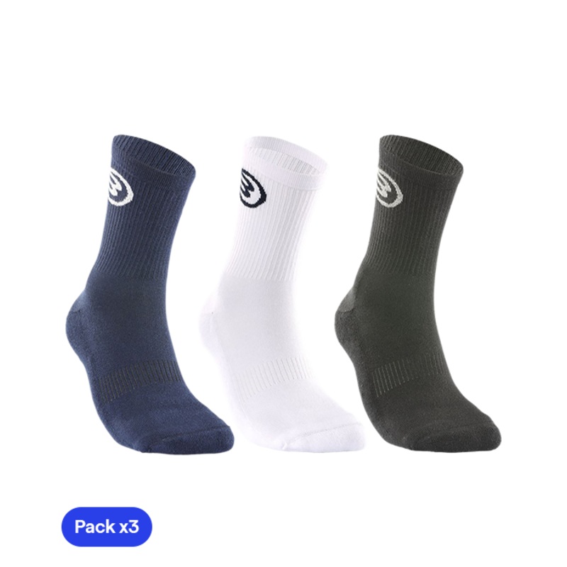 Calcetines Bullpadel BP252 Negro/Blanco/Azul Marino 2025