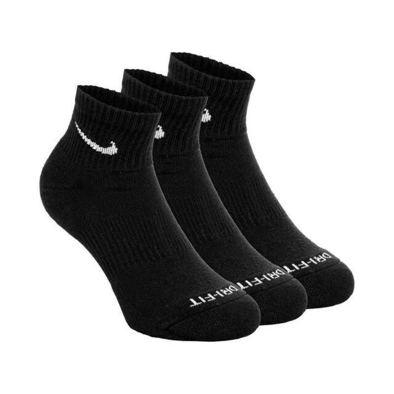 Everyday Plus Cushioned Tennis Socks – Black