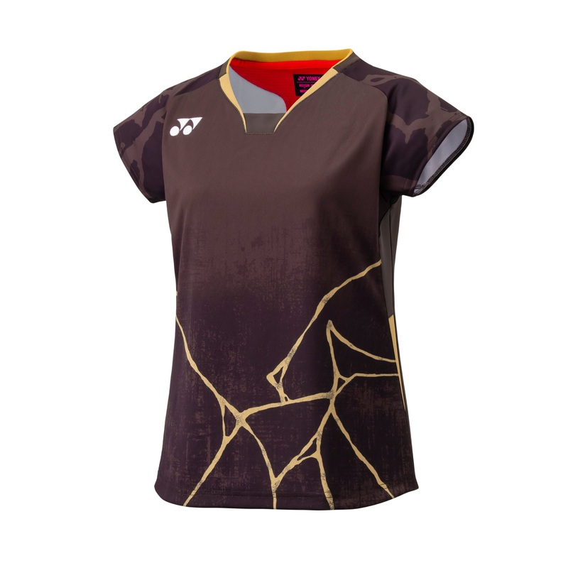 Yonex Team Japan Women Crew Neck Shirt 20962YX – Brown