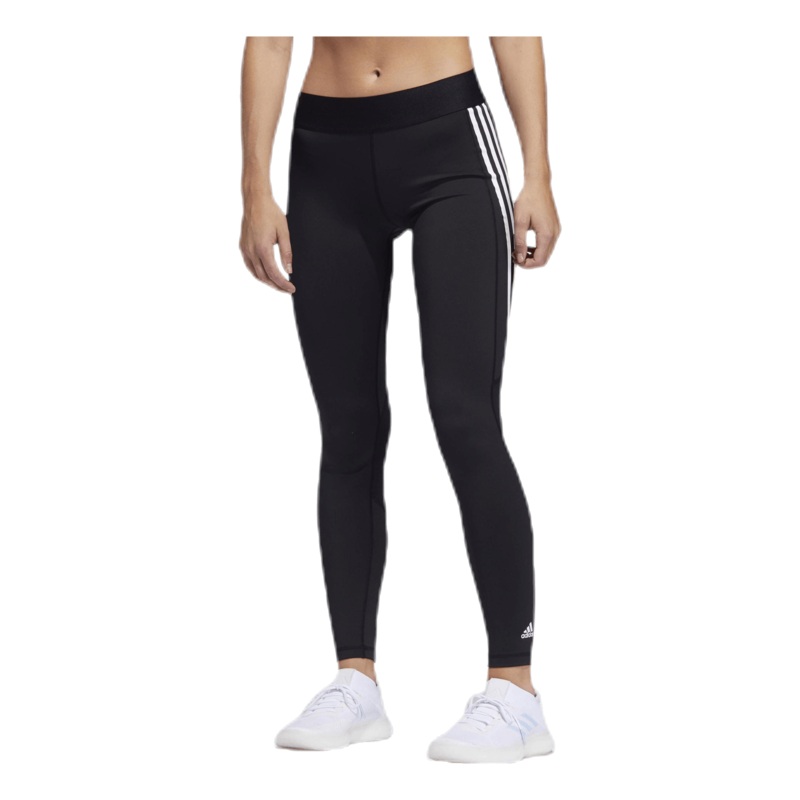 Alphaskin Sport 3 Stripe Long Tight Black / White