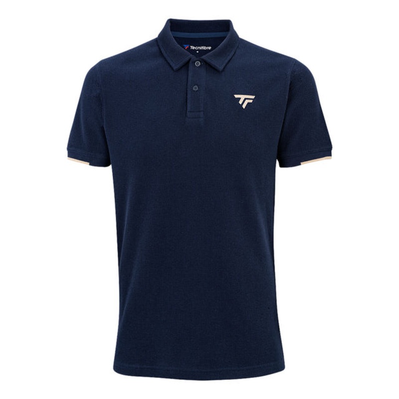 Waffle Polo Men – Dark Blue