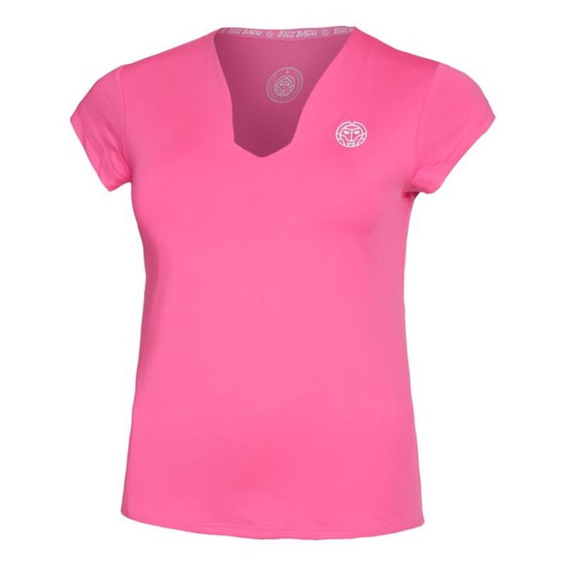 Bella 2.0 Tech V-Neck T-Shirt Women – Pink, White