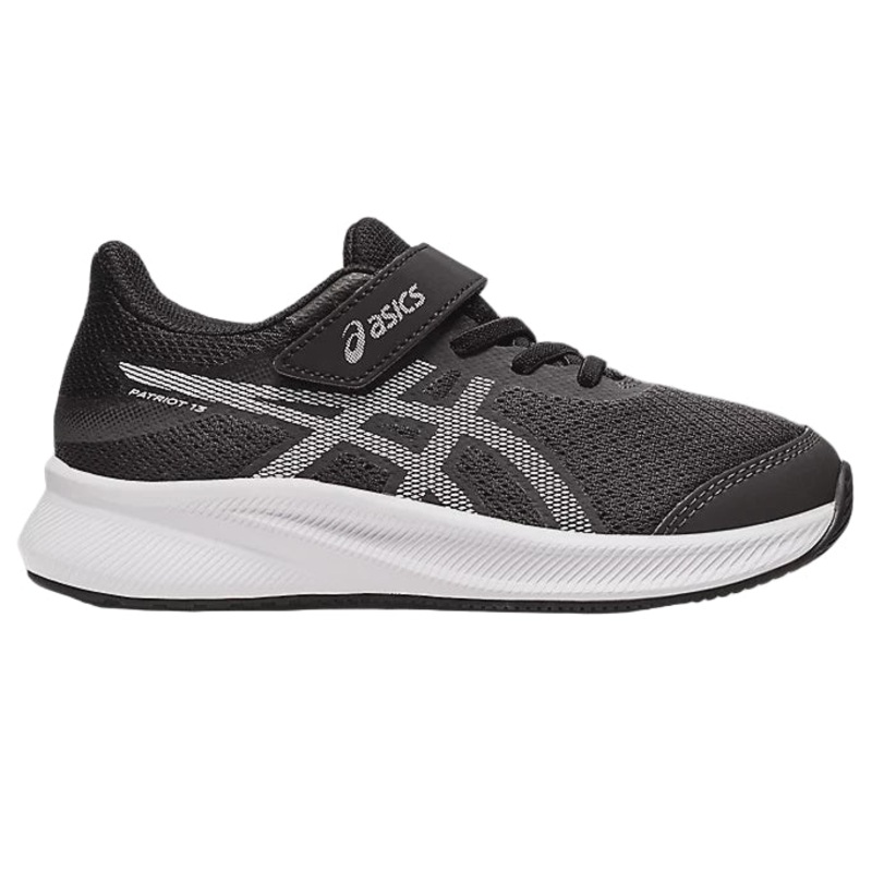 Asics Patriot PS Kids Running Shoes – Graphite Grey / White