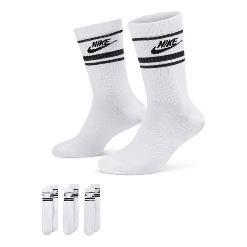 Sportswear Everyday Essential Tennis Socks 3 Pack – White, Black