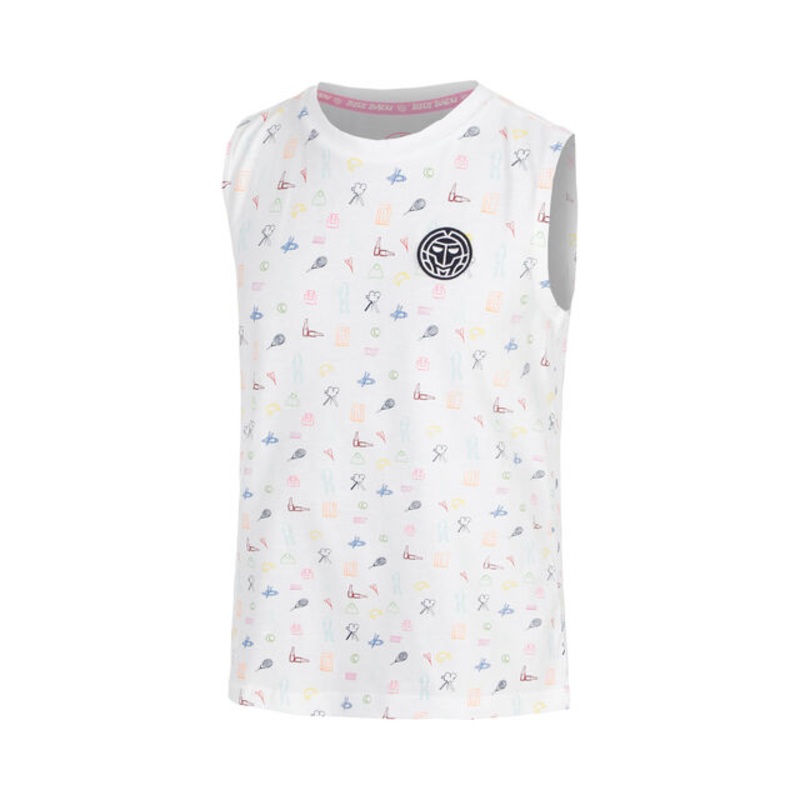 Adisa Lifestyle Tank Top Girls – White, Multicoloured