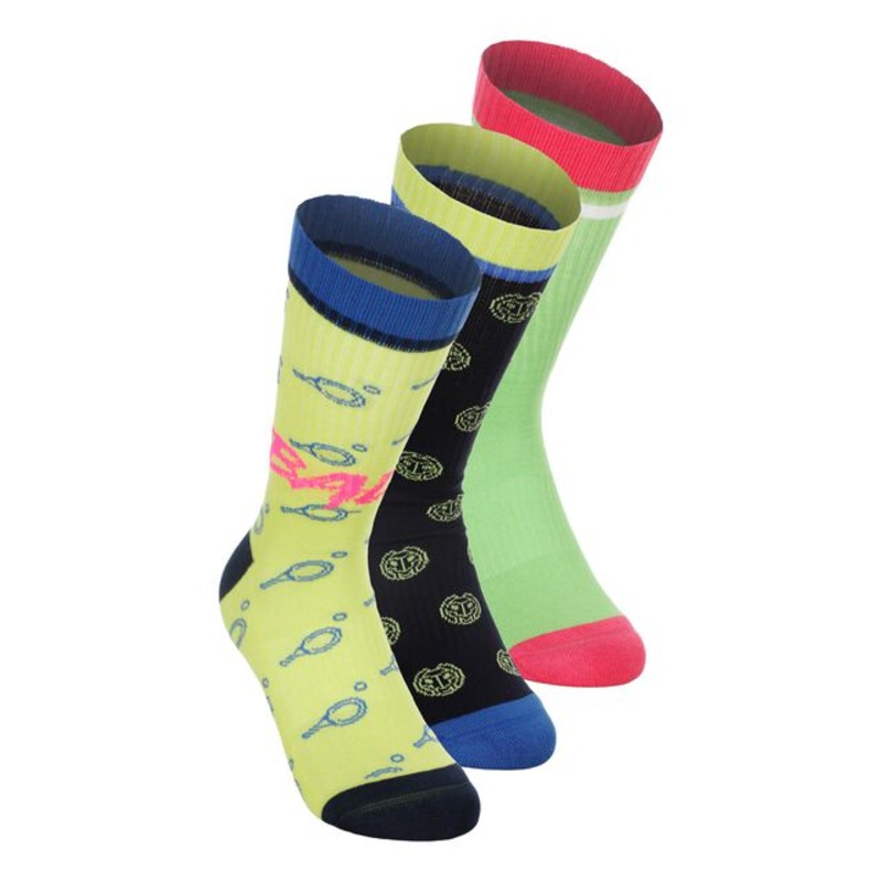 Bold Bro I Crew Printed Move Tennis Socks – Multicoloured