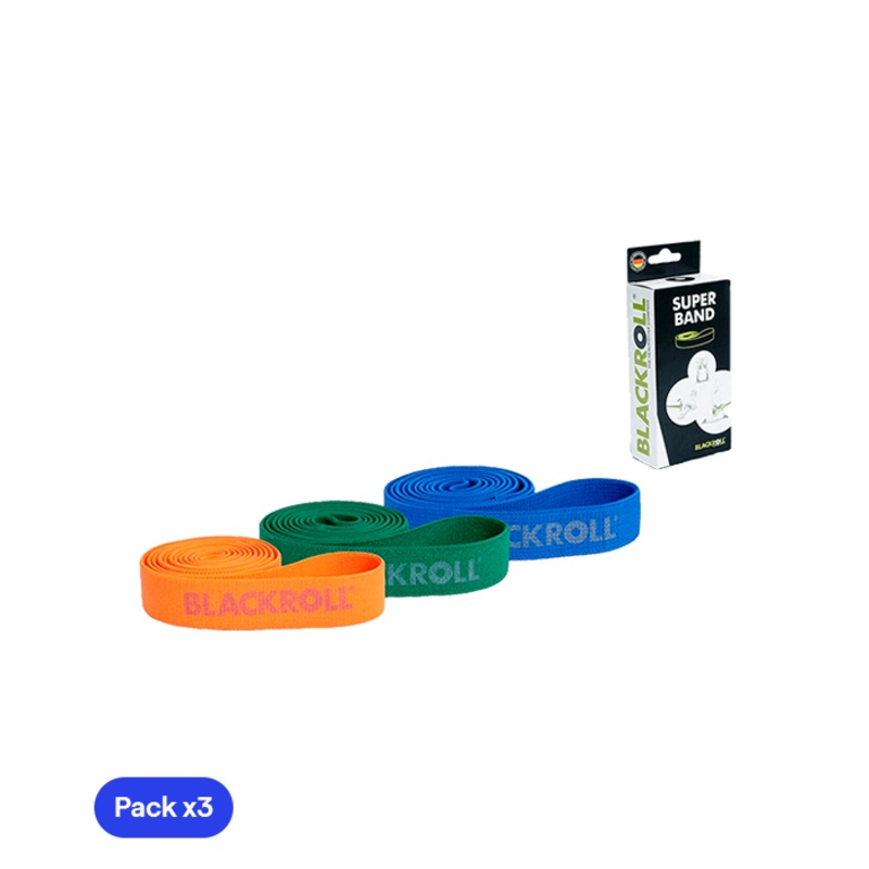Set de Cintas Largas de Entrenamiento Blackroll (3 Intensidades) 2025
