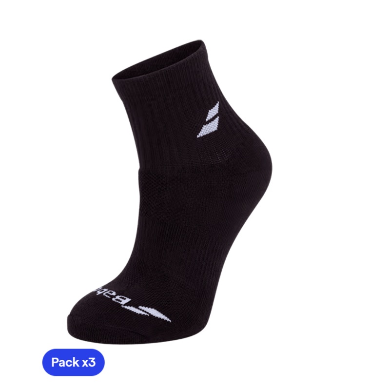 Calcetines Babolat Quarter Negro (pack x3)
