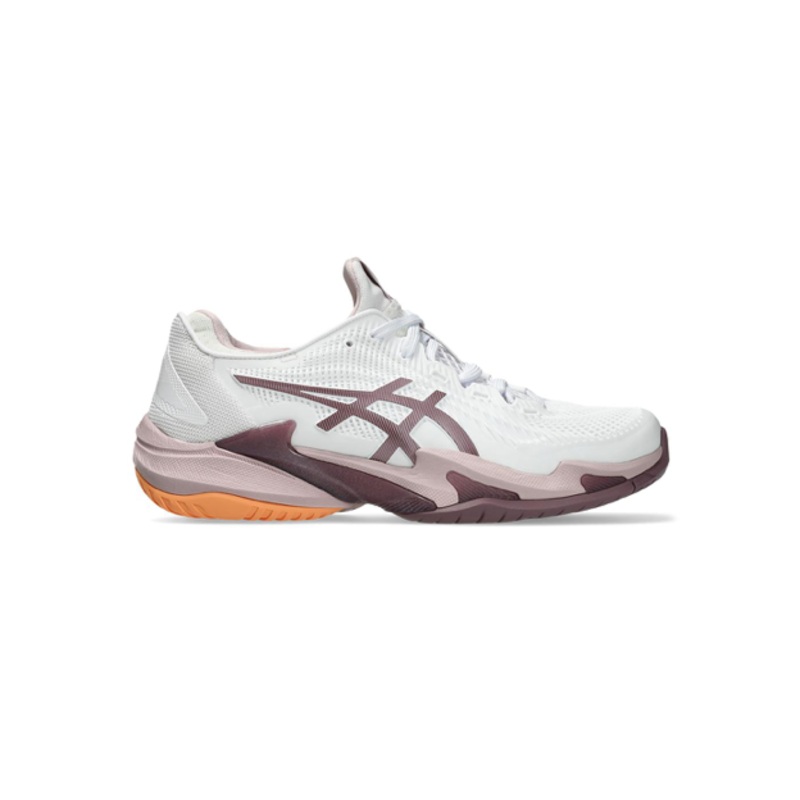 Asics Womens Court FF 3 Tennis Shoes White and Watershed Rose