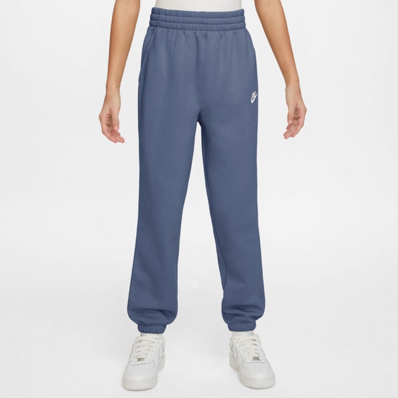 Club Fleece Loose Training Pants Girls – Blue Grey, Blue-gray