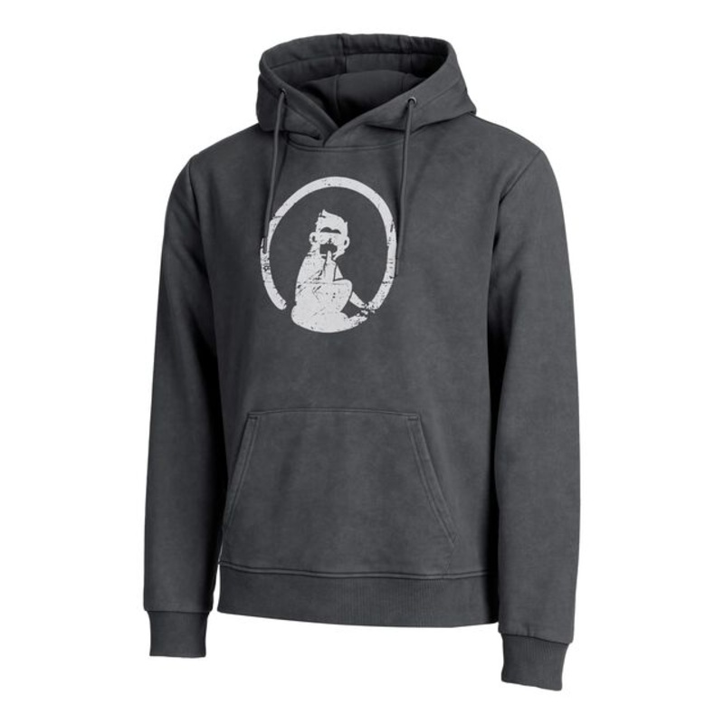 Endlessly Washed Out Loose Fit Hoody Men – Anthracite, White