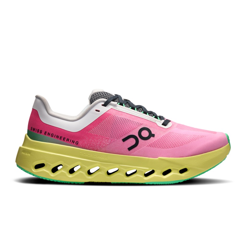 ON Cloudsurfer Next 2 Running Shoes Women-Pink/Limelight