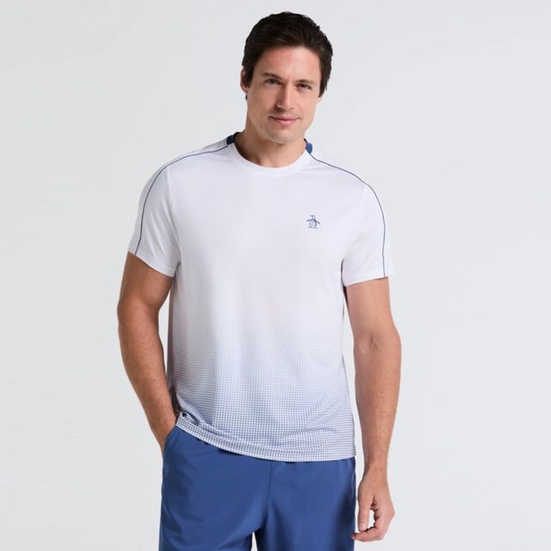 Performance Net Block T-Shirt Men – White