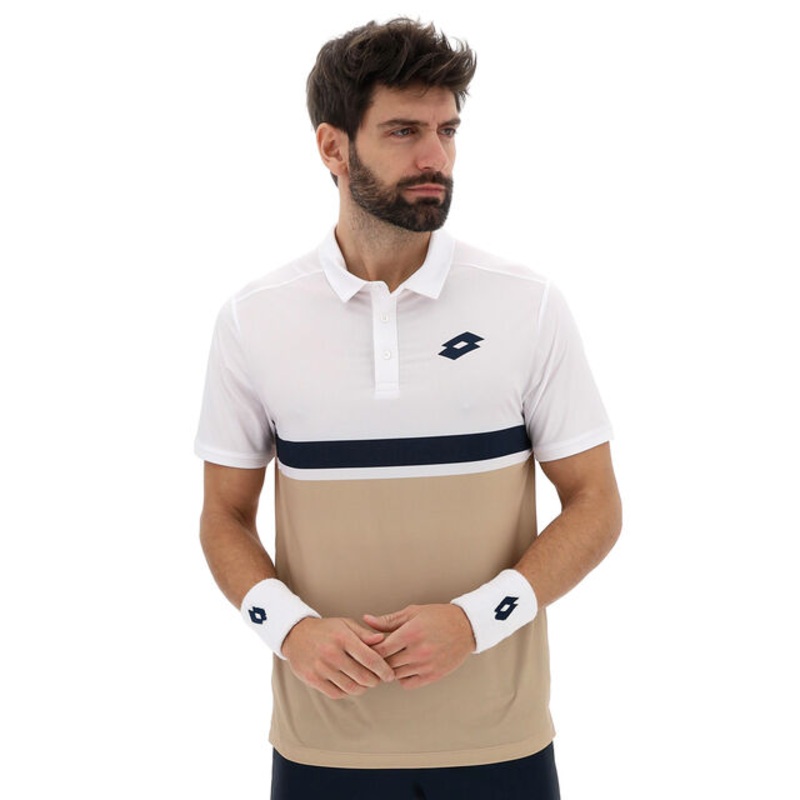 Tech V Polo Men – Beige