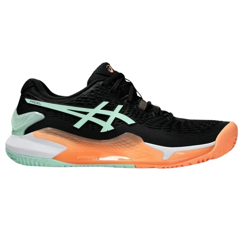 Zapatilla Asics Mujer Gel Resolution 9 Padel Black Mint Tint
