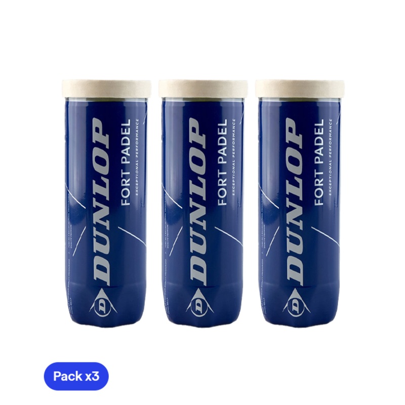 Pelotas Dunlop Fort Padel (Pack x3)