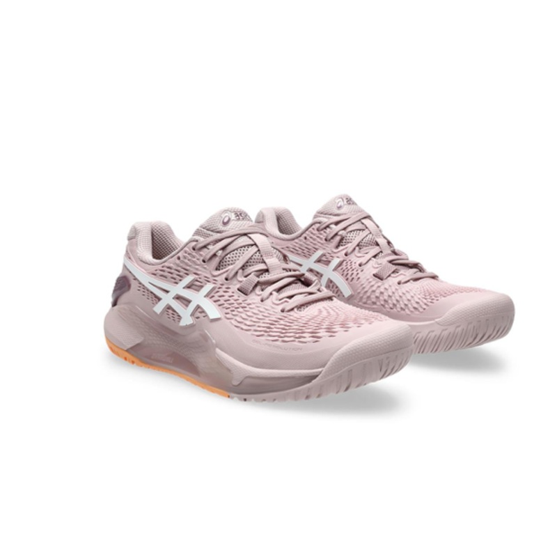 Asics Womens Gel-Resolution 9 Tennis Shoes Watershed Rose and White