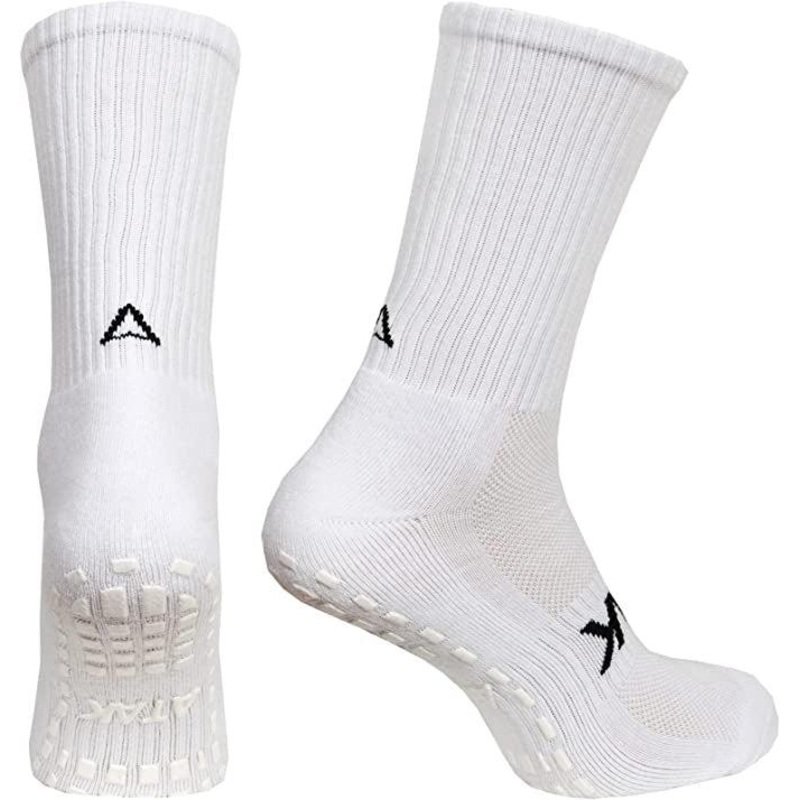 Atak Shox Mid-Leg Grip Socks-White