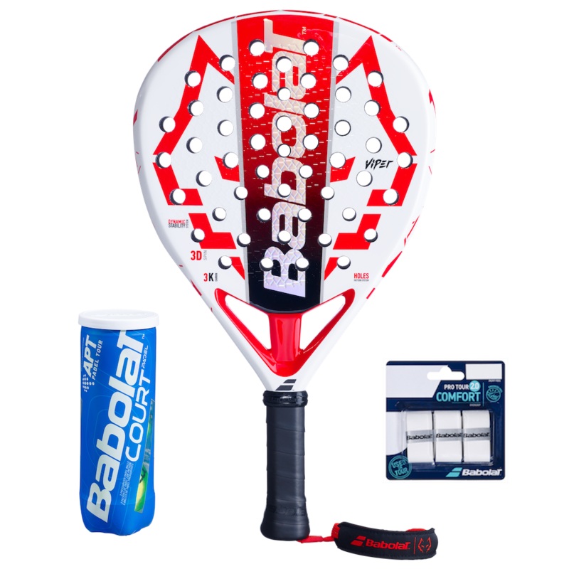 Babolat Viper Juan Lebron 2.5 + Padel Court + Pro Tour 2.0 3-pack