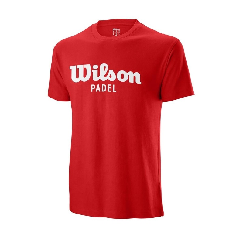 Wilson Padel Script Cotton T-shirt – Red