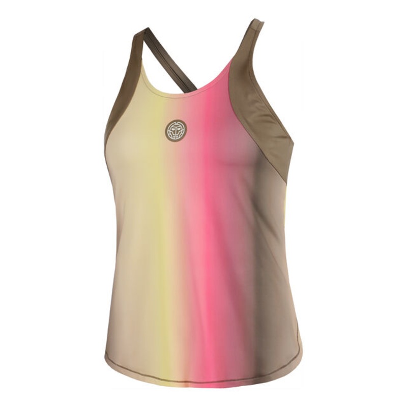 Spectrum Tank Top Women – Brown, Yellow