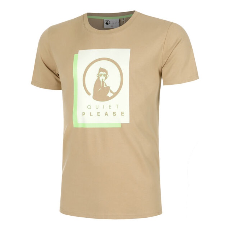 Wild Layer T-Shirt Men – Beige, Neon Green