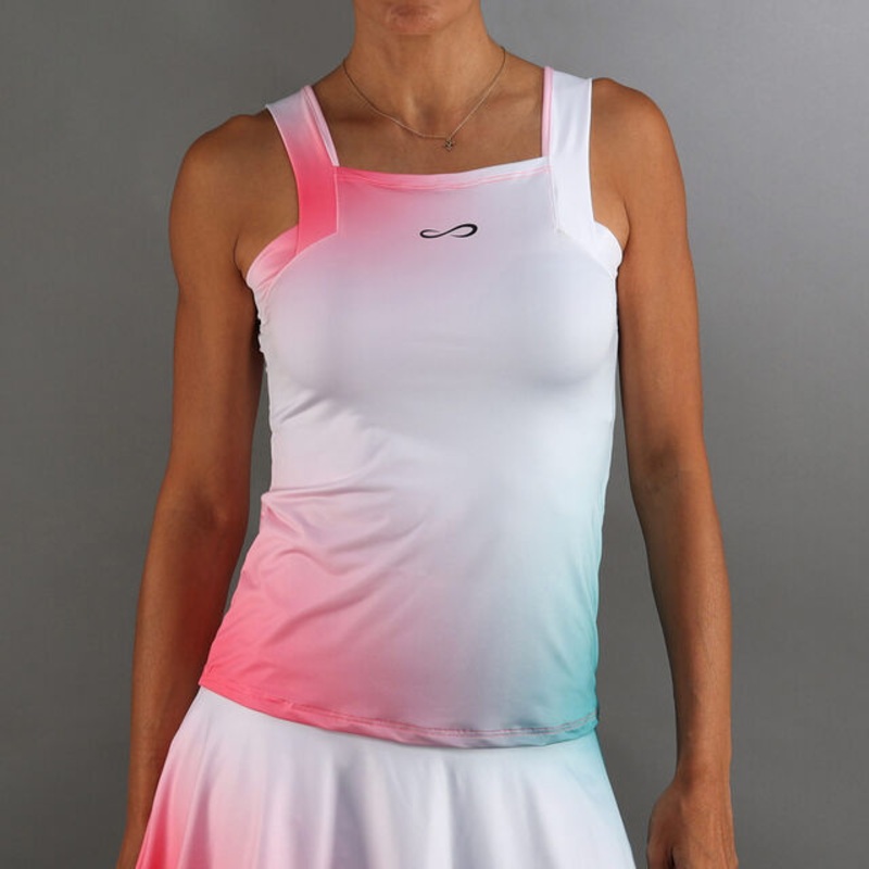Breeze Tank Top Women – Neon Pink, White