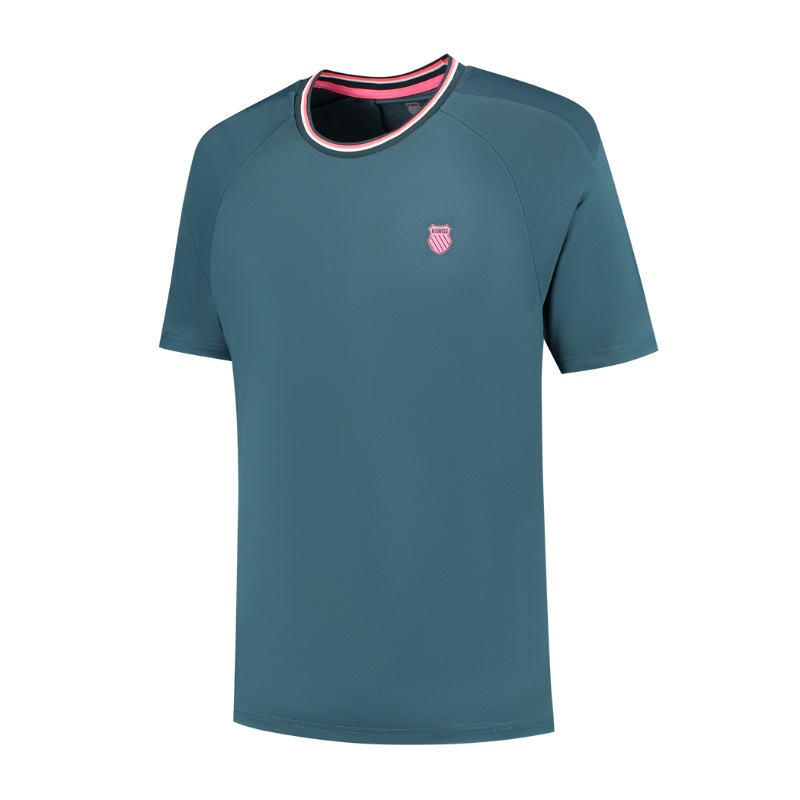 T-shirt K-Swiss Hypercourt Mesh Crew Vert