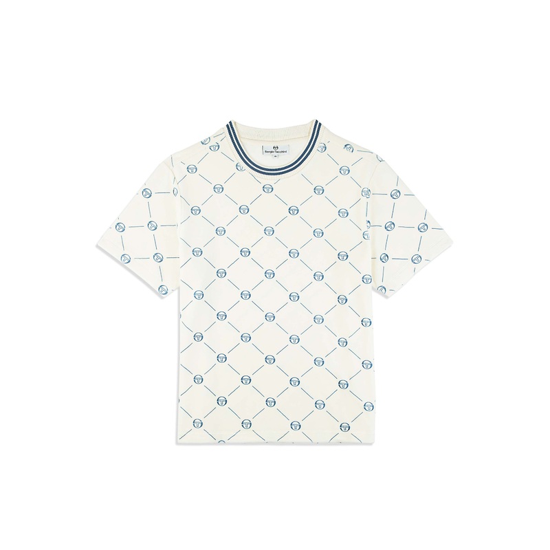 Sergio Tacchini Cosimo Velour T -Shirt – Gardenia