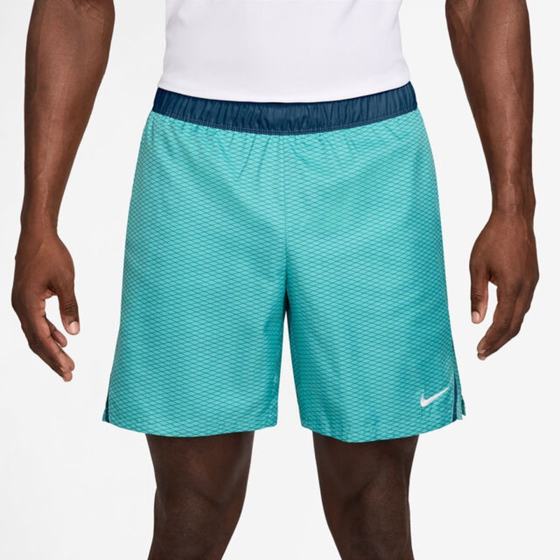 Court Dri-Fit Victory 7in All Over Print Shorts Men – Turquoise, Petrol