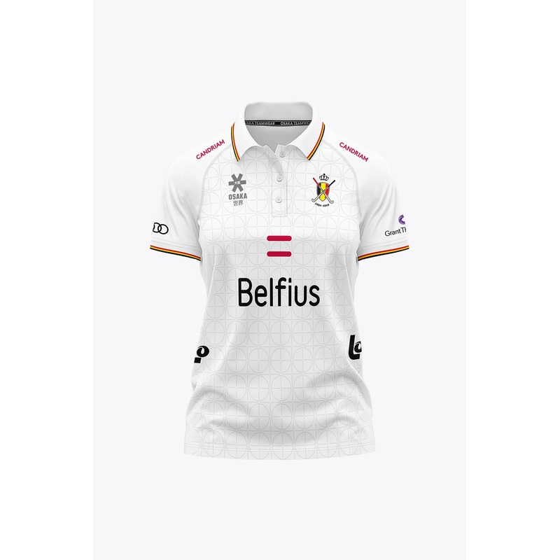 Official Belgium Women Polo Jersey | White