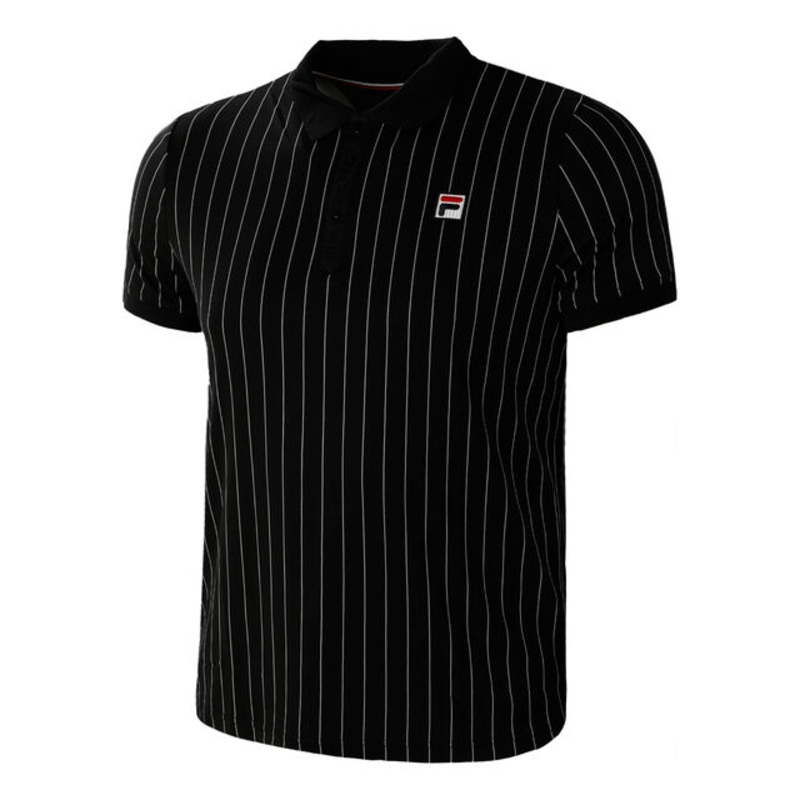 Stripes Polo Men – Black, White