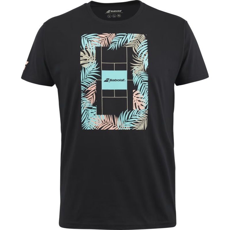 T-shirt Babolat Exercise Message Tee Noir