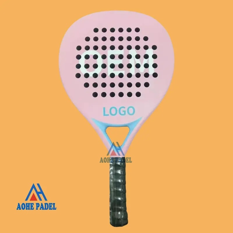 Wholesale Diamond Shape Padel Racquets 3K Carbon Fiber Soft EVA Inner Core Paddle Tennis Rackets