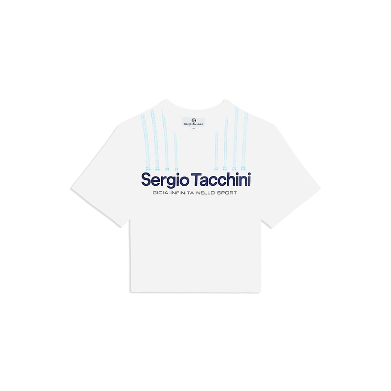 Sergio Tacchini Women’s Colonna Cropped T -Shirt – French Blue