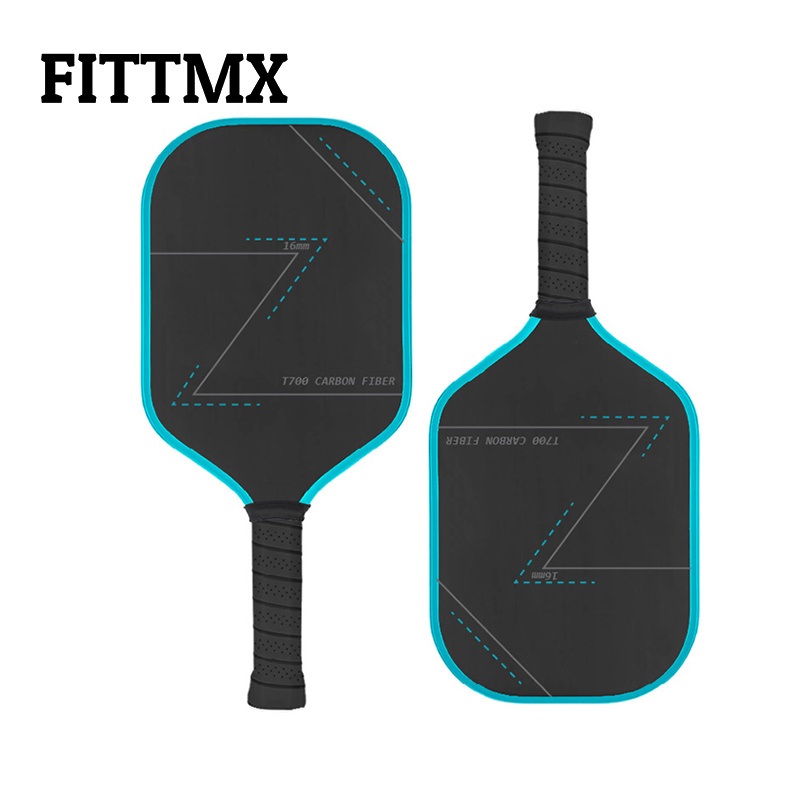 Sports Equipment Sports Product Pickleball Paddle 16mm Long Grip Carbon Fiber Tournament-Level Pickleball Padel Tennis Racket
