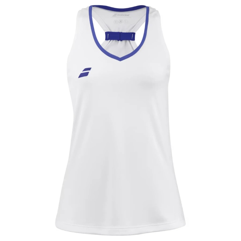 T-shirt Babolat Play Tank Top Blanc Junior Girl